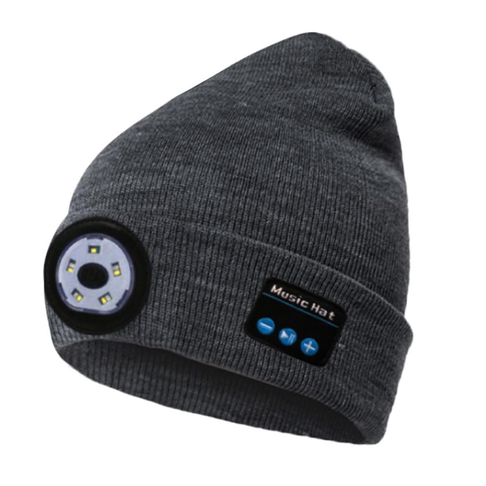 Wireless Bluetooth LED Hat with Music