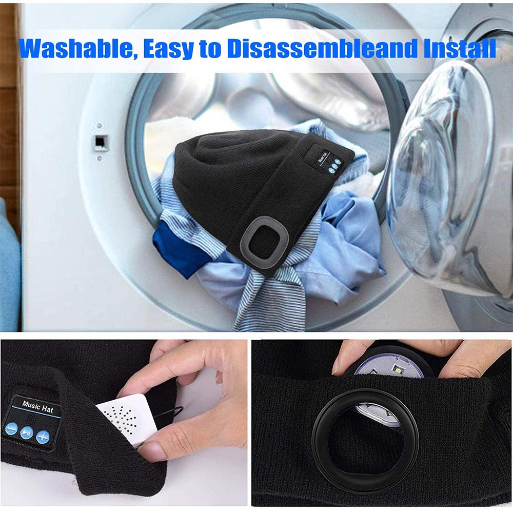 Wireless Bluetooth LED Hat with Music