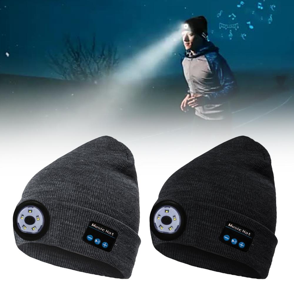 Wireless Bluetooth LED Hat with Music