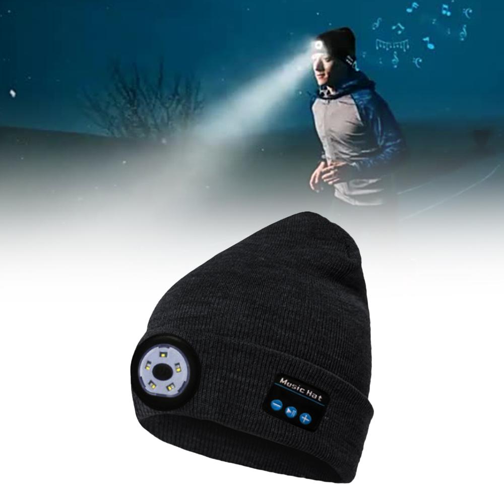 Wireless Bluetooth LED Hat with Music