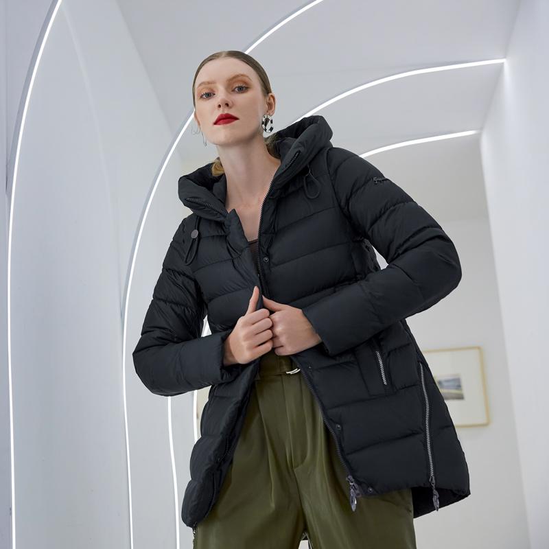 Women warm hooded winter coat women