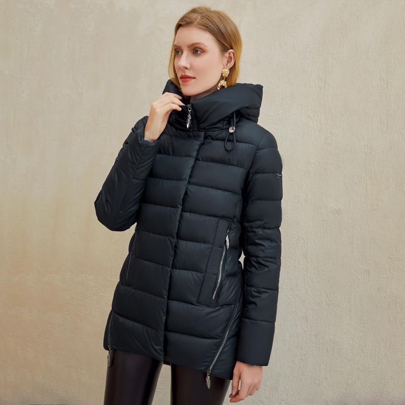 Women warm hooded winter coat women