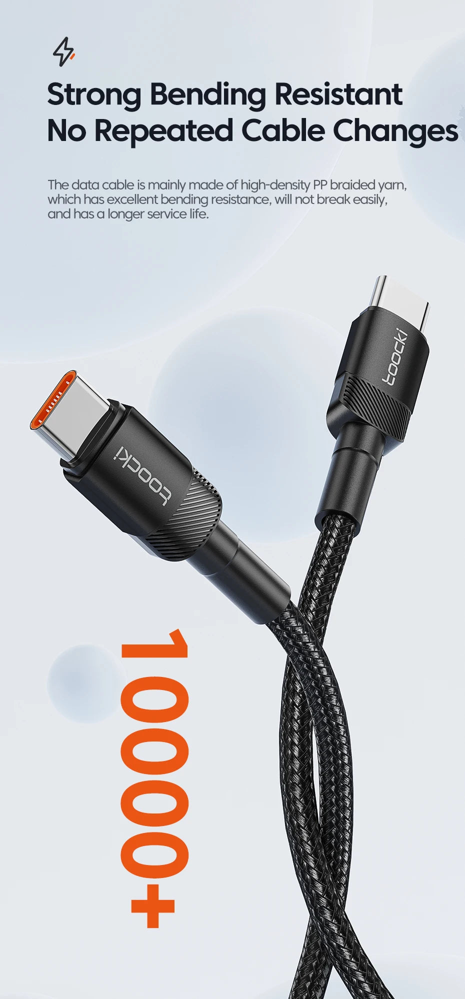 Toocki 100W Type C to USB C Cable PD 3.0