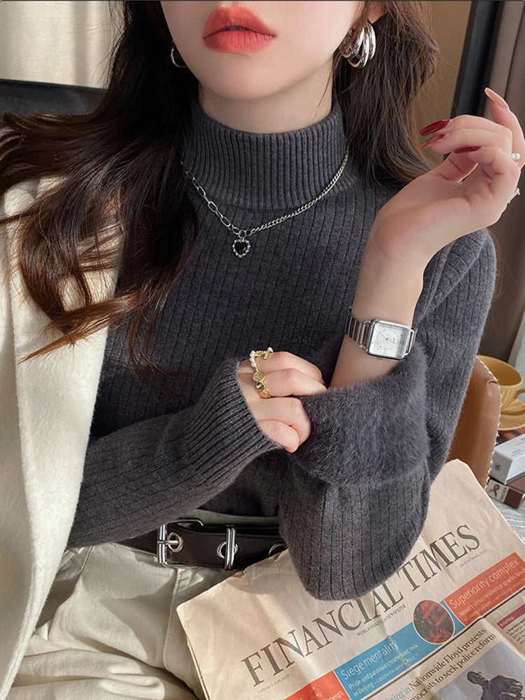 Women's Turtleneck Sweater Winter