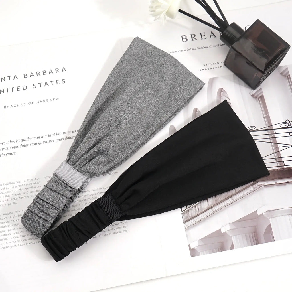 Sports Headbands For Men Woman Gym Yoga Sweat Hair Bands Soft Elastic Hairbands Stretch Outdoor Sport Sweatbands