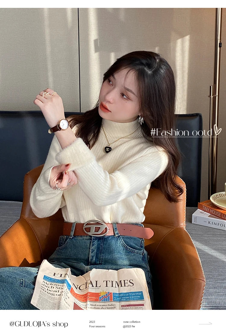 Women's Turtleneck Sweater Winter