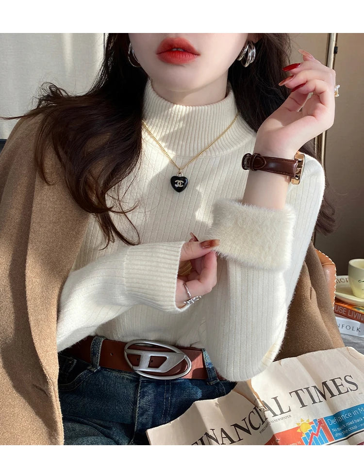 Women's Turtleneck Sweater Winter