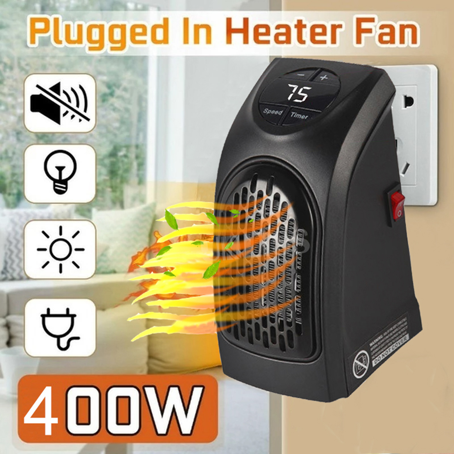 Portable Electric Heater Mini Fan